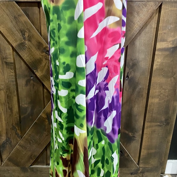 Purple and Green Tie Dye Maxi Dress NWT - Picture 10 of 15